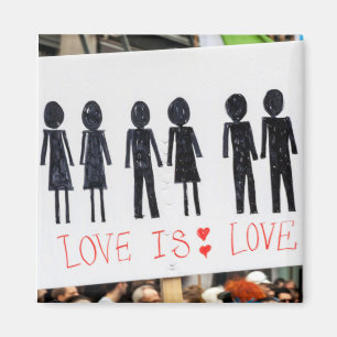 Liefde is Liefde Koelkast Magneet