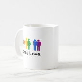 Liefde is liefde. koffiemok (Voorkant links)