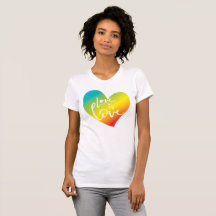 LIEFDE IS LIEFDE LBGT regenboog hart wit beletteri