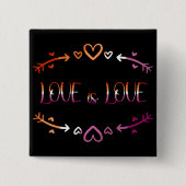 Liefde is liefde Lesbian Pride Month Button (Voorkant)
