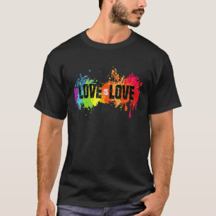 Liefde Is Liefde LGB Gay Lesbisch Rainbow Pride  T-shirt