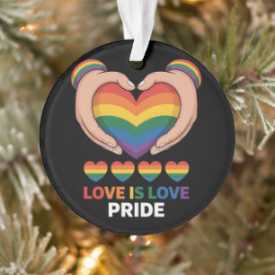 liefde is liefde lgbqt ornament