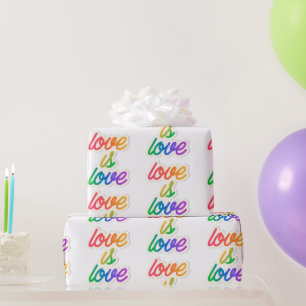 Liefde is liefde LGBT-inpakpapier - Rainbow Pride Cadeaupapier