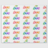 Liefde is liefde LGBT-inpakpapier - Rainbow Pride Cadeaupapier (Vlak)
