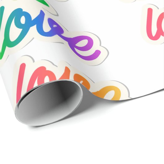 Liefde is liefde LGBT-inpakpapier - Rainbow Pride Cadeaupapier (Rol Hoek)