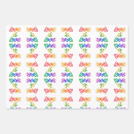Liefde is liefde LGBT Inpakpapier Vel (Voorkant 3)