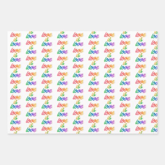 Liefde is liefde LGBT Inpakpapier Vel (Voorkant 2)