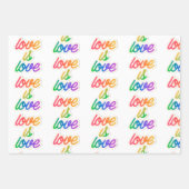 Liefde is liefde LGBT Inpakpapier Vel (Voorkant)