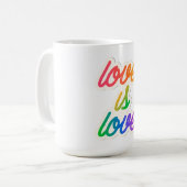 Liefde is liefde LGBT Koffiemok (Voorkant links)