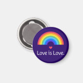 Liefde is liefde. LGBT+PRIDE. Queer. Magneet (Voorkant / Achterkant)