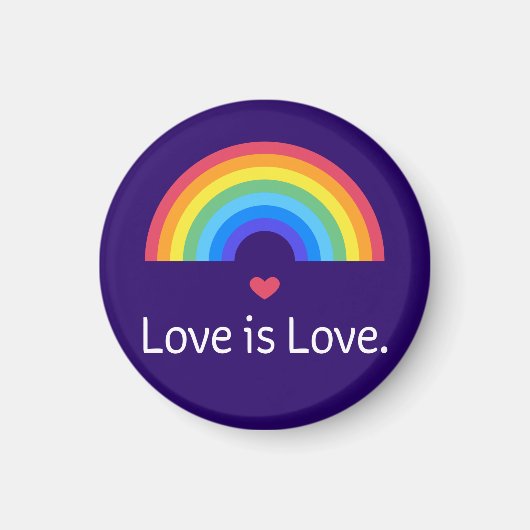 Liefde is liefde. LGBT+PRIDE. Queer. Magneet (Voorkant)