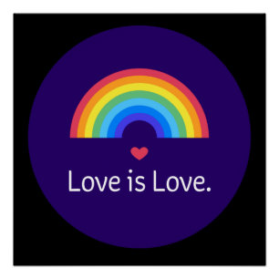 Liefde is liefde. LGBT+PRIDE. Queer. Perfect Poster