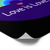 Liefde is liefde. LGBT+PRIDE. Queer. Poster (Hoek)