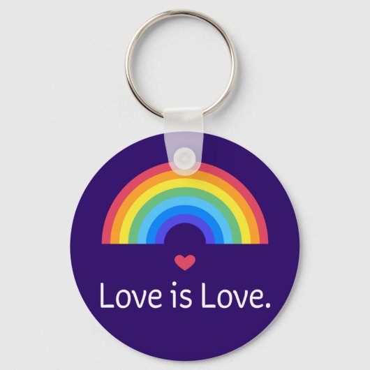 Liefde is liefde. LGBT+PRIDE. Queer. Sleutelhanger (Voorkant)