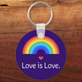 Liefde is liefde. LGBT+PRIDE. Queer. Sleutelhanger (Voorkant)