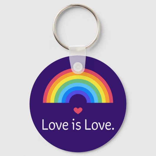 Liefde is liefde. LGBT+PRIDE. Queer. Sleutelhanger (Voorkant)