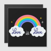 Liefde is liefde. LGBT+pride. Rainbow Car Magnet (Voorkant / Achterkant)