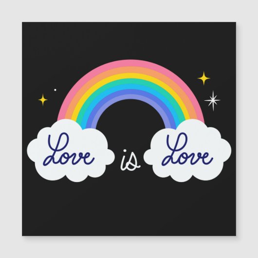 Liefde is liefde. LGBT+pride. Rainbow Car Magnet (Voorkant)