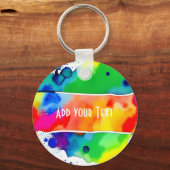 Liefde is Liefde LGBT Pride Rainbow Custom Sleutelhanger (Achterkant)
