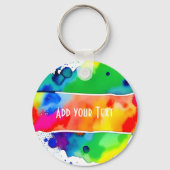 Liefde is Liefde LGBT Pride Rainbow Custom Sleutelhanger (Achterkant)