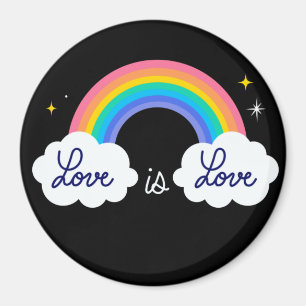 Liefde is liefde. LGBT+pride. Regenboog Magneet