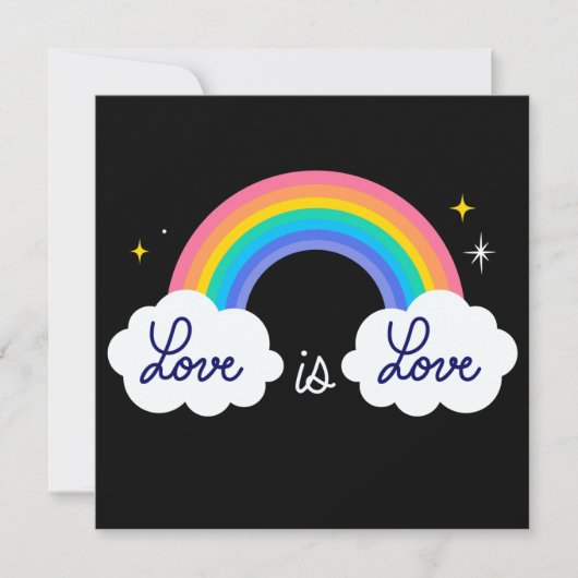 Liefde is liefde. LGBT+pride. RegenboogPoster (Voorkant)