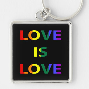 Liefde is Liefde LGBT Pride Sleutelhanger