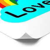 Liefde is Liefde - LGBT Regenboog Poster (Hoek)