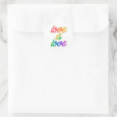 Liefde is liefde LGBT Ronde Sticker (Tas)
