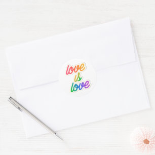 Liefde is liefde LGBT Ronde Sticker