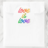 Liefde is liefde LGBT Ronde Sticker (Tas)