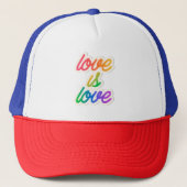 Liefde is liefde LGBT Trucker Pet (Voorkant)