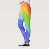 Liefde is Liefde LGBT Typografie Waterverf Rainbow Leggings (Links)