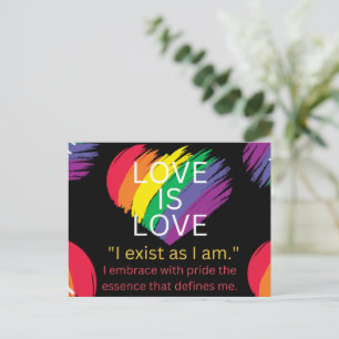 Liefde is liefde LGBTq citaat pride maand Feestdagenkaart