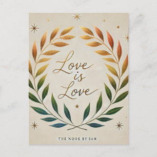 Liefde is liefde LGBTQ Pride Briefkaart