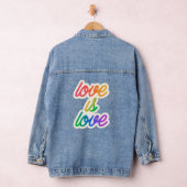 Liefde is liefde LGBTQ + Pride Denim Jacket - Rain (Hangar)