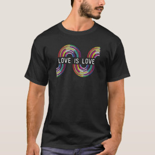 Liefde Is Liefde LGBTQ Regenboog Vlag LGBTQIA+ Pri T-shirt