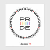 Liefde is liefde LGBTQ+ Sticker (Vel)
