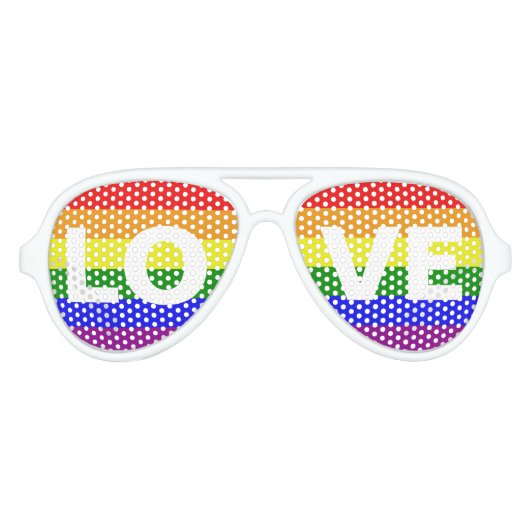Liefde is liefde - Liefde gelijkheid Regenboog vla Aviator Zonnebril (Voorkant)