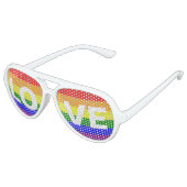 Liefde is liefde - Liefde gelijkheid Regenboog vla Aviator Zonnebril (Gekanteld)