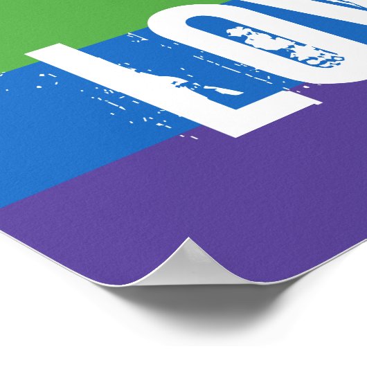 Liefde is liefde - Liefde gelijkheid Regenboog vla Poster (Hoek)