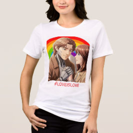 Liefde is Liefde - Mens-Robot Koppel Dames T-Shirt