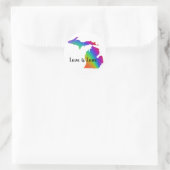 Liefde is liefde | Michigan pride Ronde Sticker (Tas)