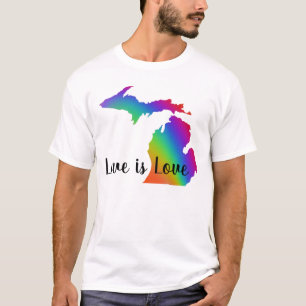 Liefde is liefde   Michigan pride T-shirt