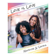 Liefde is Liefde Moderne Regenboog Voeg je Foto & 