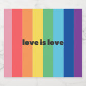 Liefde is liefde - Mousserende wijn label Sparkling Wijnetiket (Enkel label)