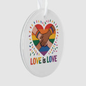 Liefde is liefde ornament (voorkant)