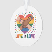 Liefde is liefde ornament (voorkant)