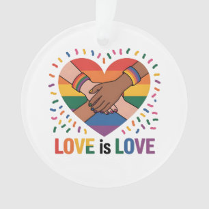 Liefde is liefde ornament