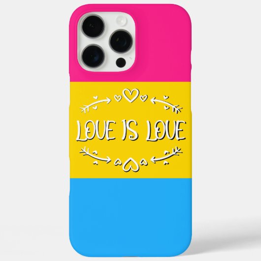 Liefde is Liefde Panseksuele Pride Vlag Case-Mate iPhone Case (Achterkant)